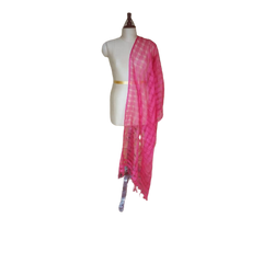 Organza jute dupatta M J HANDLOOMS