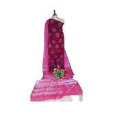 Khadi linen batik print saree SILK ZONE