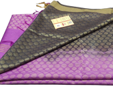 Soft silk zari buta Taj