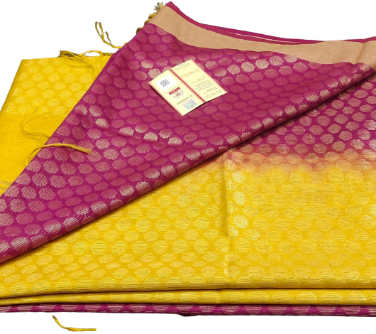 Soft silk zari buta Saree Taj