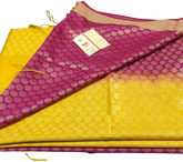 Soft silk zari buta Saree Taj