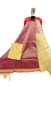 Soft silk zari buta saree Taj