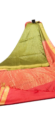 Soft silk zari buta saree Taj