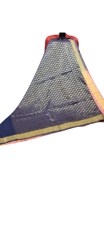 Soft silk zari buta saree Taj