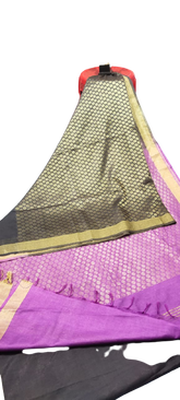 Soft silk zari buta saree Taj