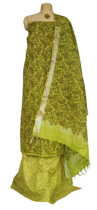 Linen printed suit SILK ZONE