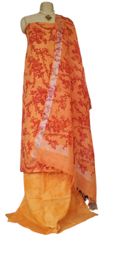 Linen print suit SILK ZONE