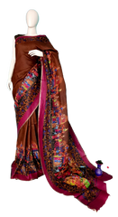 Linen digital print Saree Yasir