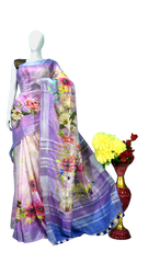 Linen digital print saree Yasir