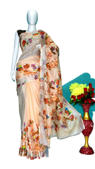 Linen digital print saree Yasir