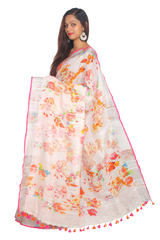 Linen digital print saree Yasir