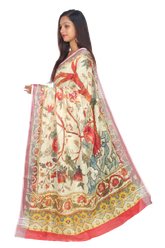 Linen digital print saree Yasir