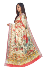 Linen digital print saree Yasir