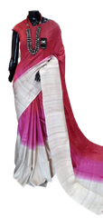 Pure tussar ghicha triple zari border saree SILK ZONE