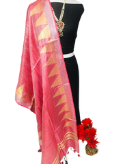 Tissue linen temple border dupatta Express
