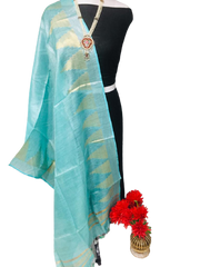 Tissue linen temple border dupatta Express