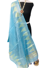 Tissue linen temple border dupatta Express