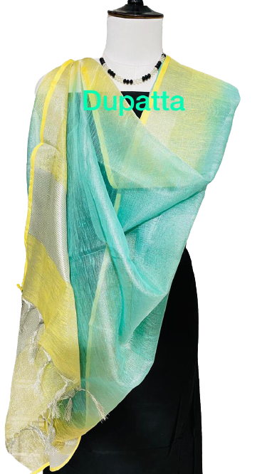 Tissue linen dupatta Express