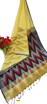 Ikkat khadi linen saree SILK ZONE