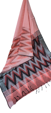 Ikkat khadi linen saree SILK ZONE