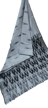 Ikkat khadi linen saree SILK ZONE