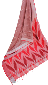 Ikkat khadi linen Saree SILK ZONE