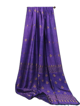 Linen embroidery saree SILK ZONE