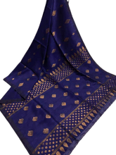Linen embroidery saree SILK ZONE