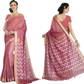 Soft silk cutwork saree linen world