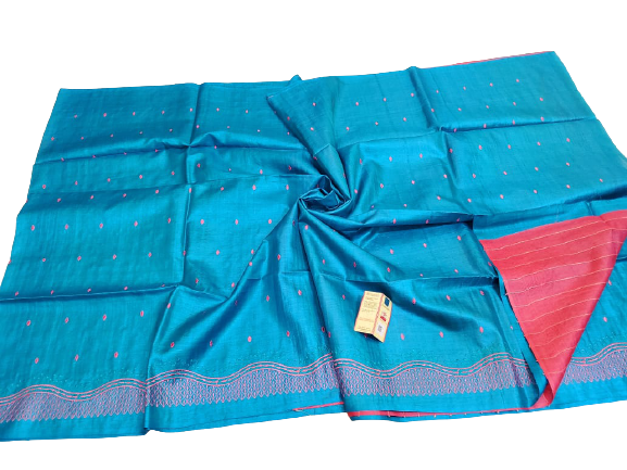 Tussar silk embroidery saree Dipak