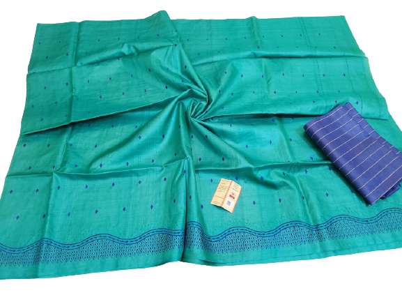Tussar silk embroidery saree Dipak