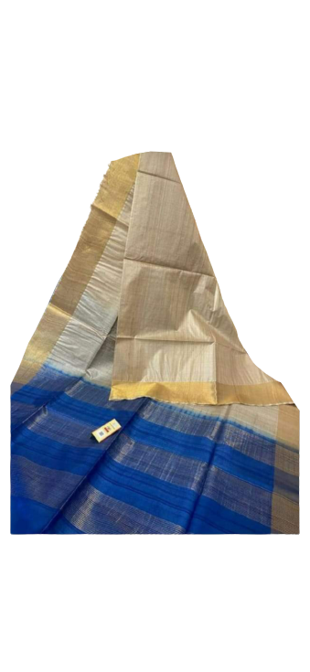 Pure Tussar Silk print saree