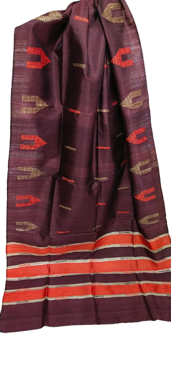 Dupion silk dupatta SILK ZONE