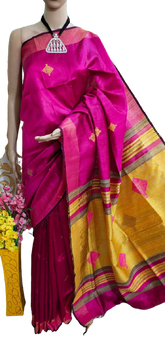 Tussar dupion silk saree SILKZONE