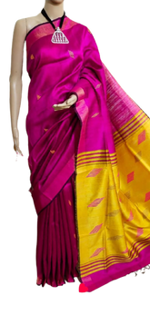 Tussar dupion silk saree SILKZONE