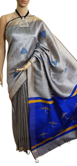 Tussar dupion silk saree SILKZONE