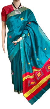Tussar dupion silk saree SILKZONE