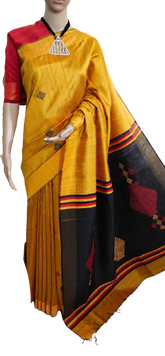 Tussar dupion silk saree SILKZONE