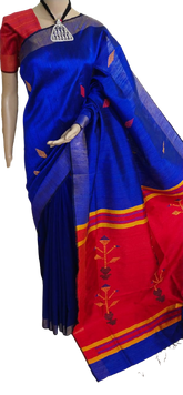 Tussar dupion silk saree SILK ZONE