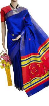 Tussar dupion silk saree SILKZONE