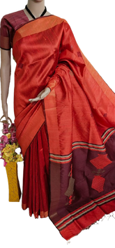 Tussar dupion silk saree SILK ZONE