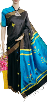 Tussar dupion silk saree SILKZONE