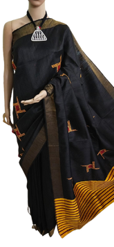 Tussar dupion silk saree SILKZONE