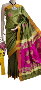 Tussar dupion silk saree SILK ZONE