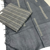 Linen embroidery suit SILK ZONE