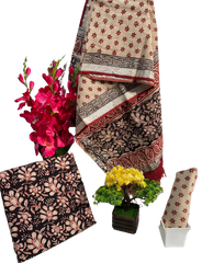 Cotton linen bagru print suit SILK ZONE