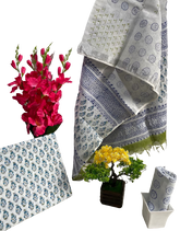 Cotton linen bagru print suit SILK ZONE