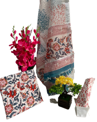 Cotton linen bagru print suit SILK ZONE