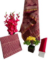 Cotton linen bagru print suit SILK ZONE