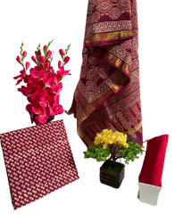 Cotton linen bagru print suit SILK ZONE